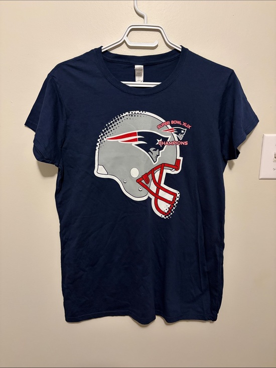 Gildan Tops - Gildan Navy Short-Sleeve Tee with Football Helmet Graphic